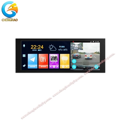 6.86インチ TFT LCD 容量タッチスクリーン 16M カラー 1280*480 ピクセル カスタム TFT LCD