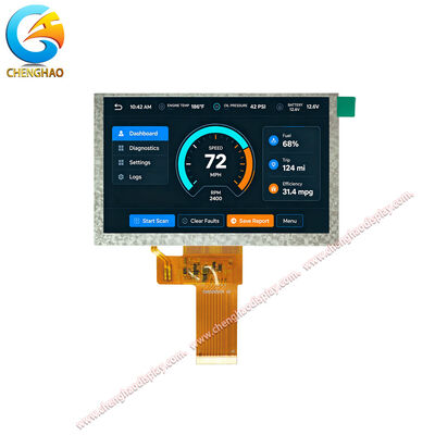 5インチIPS TFT LCDディスプレイモジュール 1024x600 LVDS 500ニト 工業用HMI向け