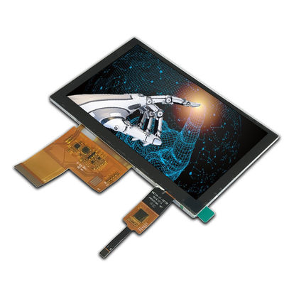 ISO9001 800x480 LCDタッチディスプレイモジュール RGB 40ピン FPCコネクタ