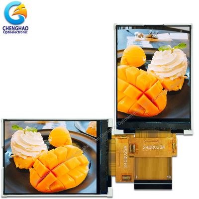 MCU Ctp IPS LCD パネル 240x320 ドット 300nits 3 ライン 9 ビット 262k SPI